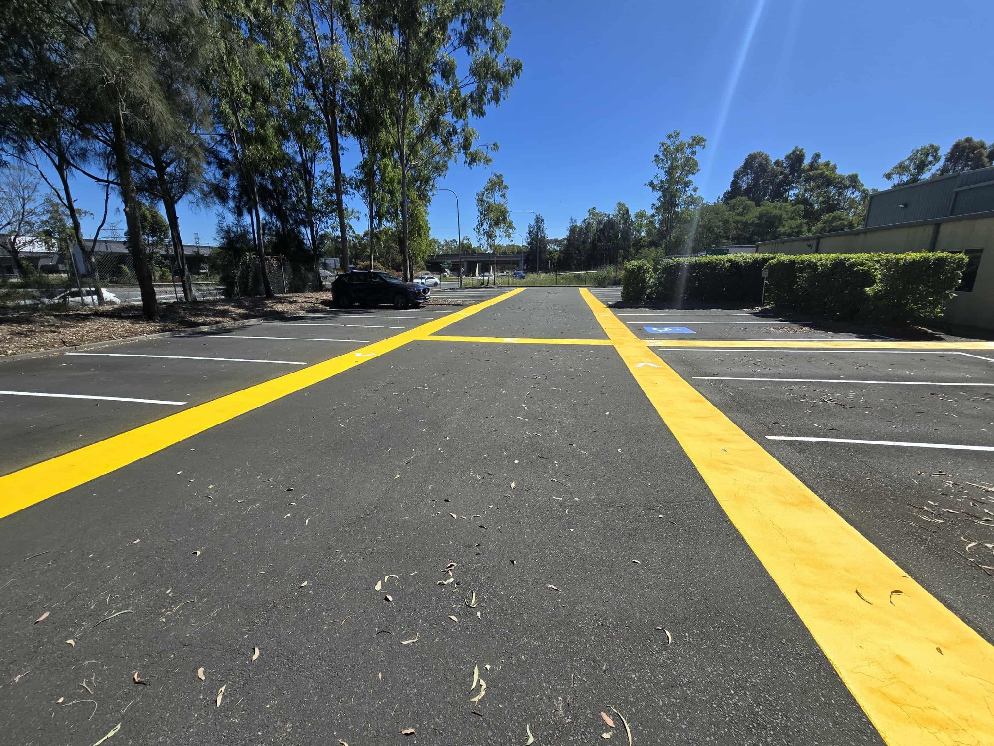 Road line marking